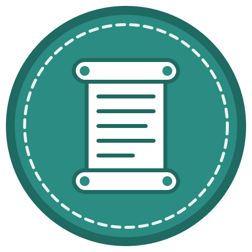 Scroll badge representing the manual runbook